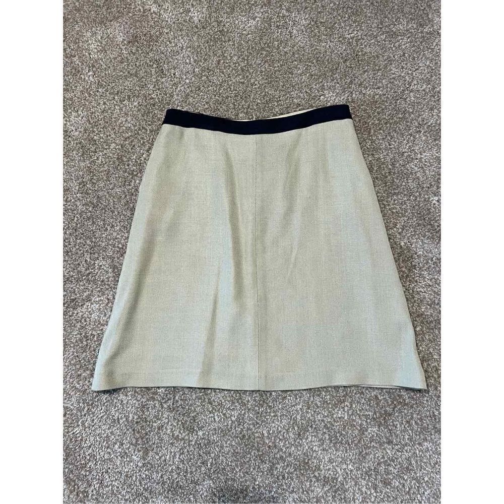 Boden women skirt viscose beige lined back zip size 6
